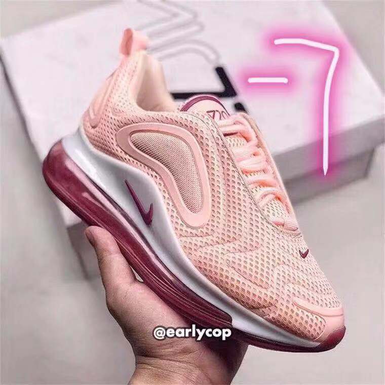 New Women Nike Air Max 720 Pink White Shoes